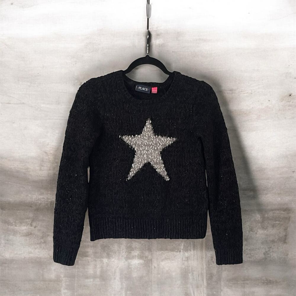Children’s Place Black Sweater Size Large 10-12